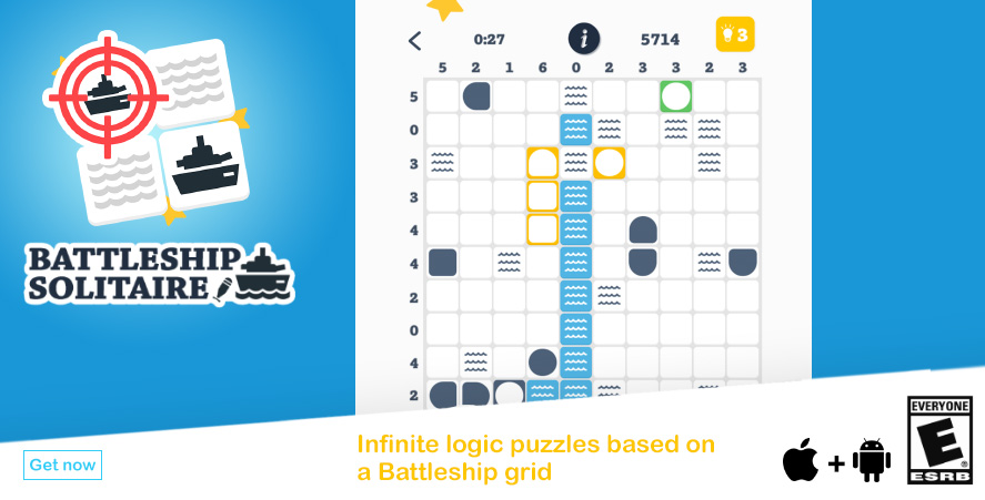 Battleship Solitaire - A logic game based on Battleship